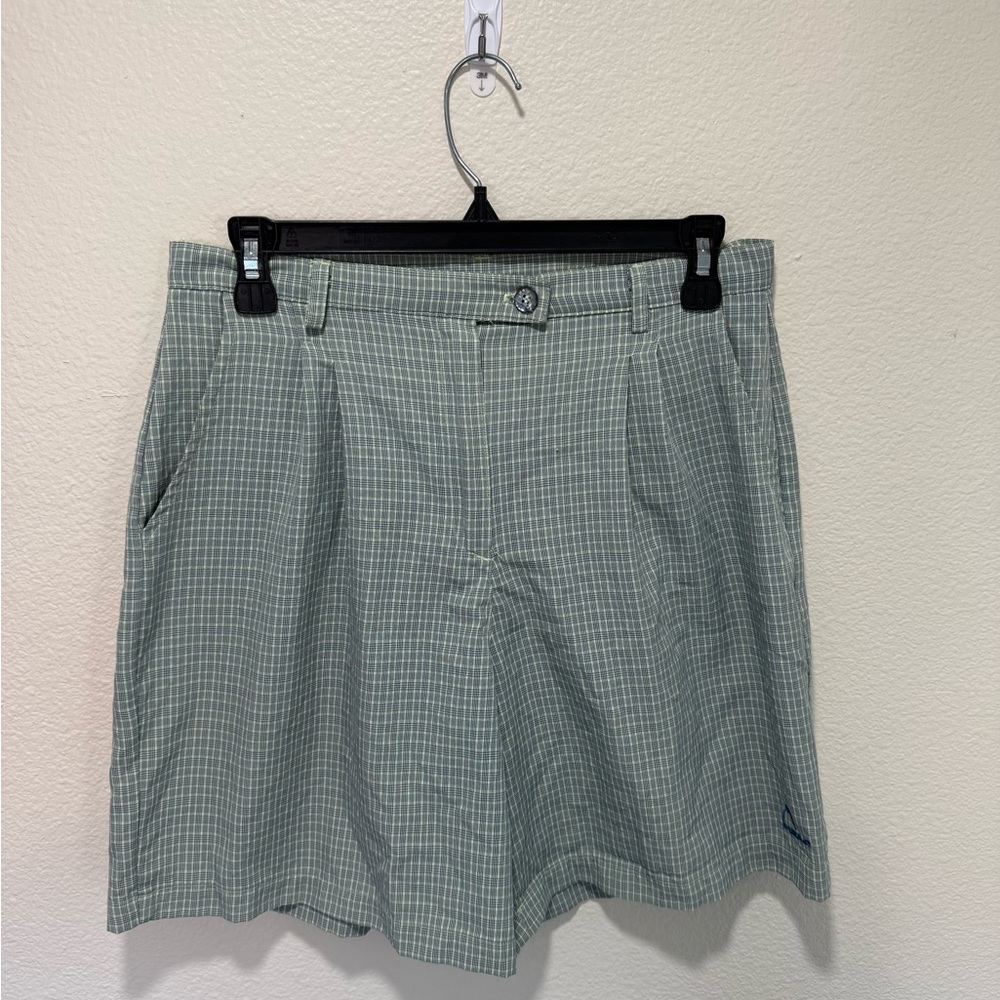 Green Checkered Shorts